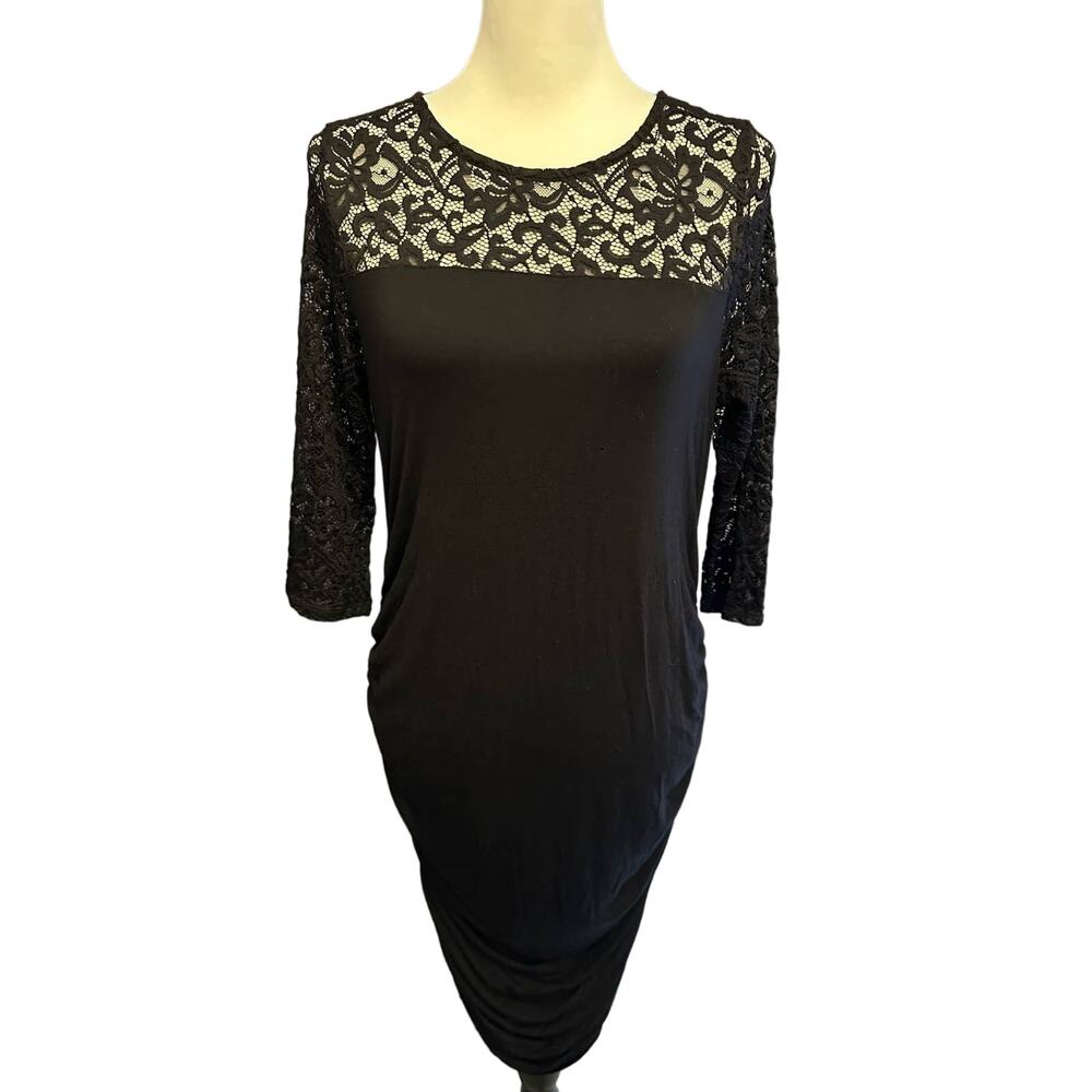 Hello Miz Maternity Dress Black Large